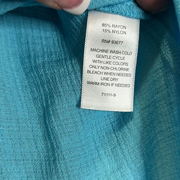 Liz Claiborne size Large teal blue skirt - Picture 4 of 4